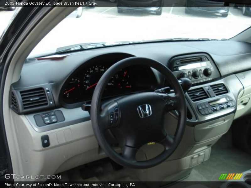 Sage Brush Pearl / Gray 2005 Honda Odyssey EX