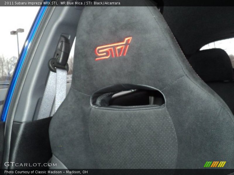 WR Blue Mica / STI  Black/Alcantara 2011 Subaru Impreza WRX STi