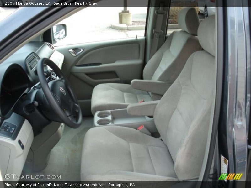 Sage Brush Pearl / Gray 2005 Honda Odyssey EX