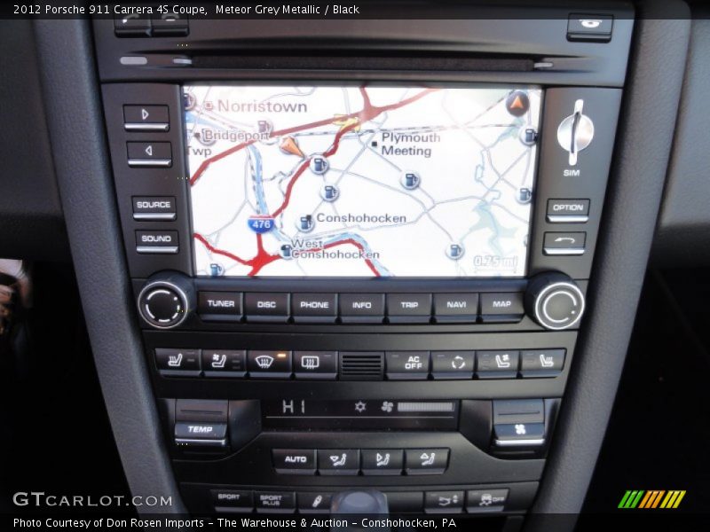Navigation of 2012 911 Carrera 4S Coupe