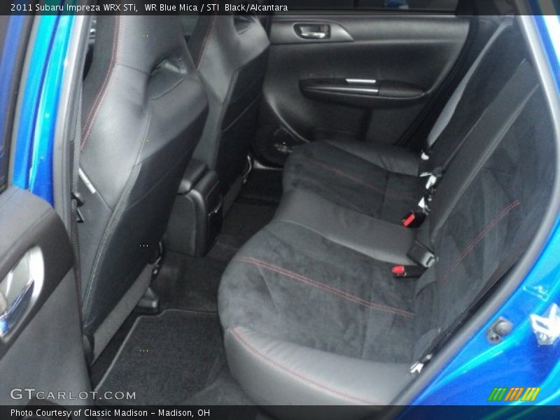 Rear Seat of 2011 Impreza WRX STi