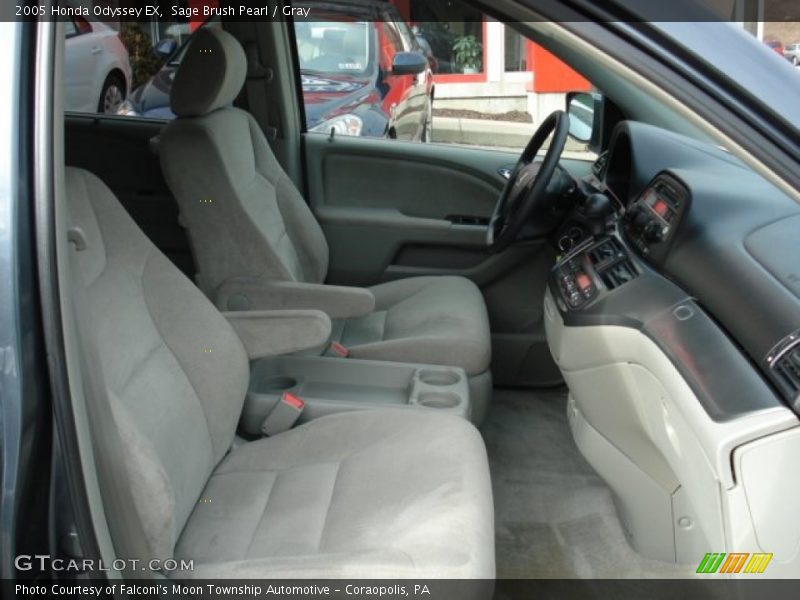Sage Brush Pearl / Gray 2005 Honda Odyssey EX