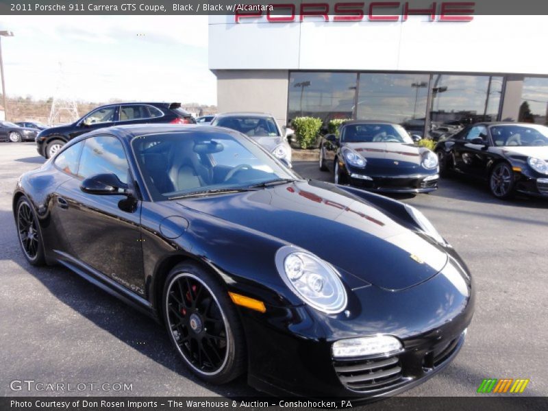 Black / Black w/Alcantara 2011 Porsche 911 Carrera GTS Coupe