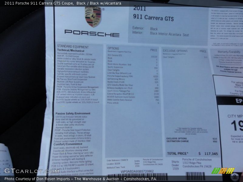 GTS MSRP - 2011 Porsche 911 Carrera GTS Coupe