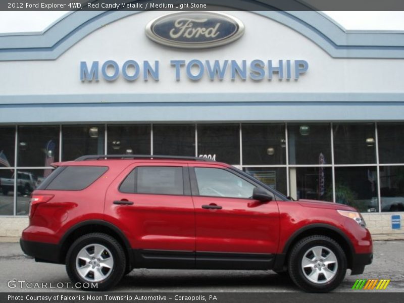 Red Candy Metallic / Medium Light Stone 2012 Ford Explorer 4WD