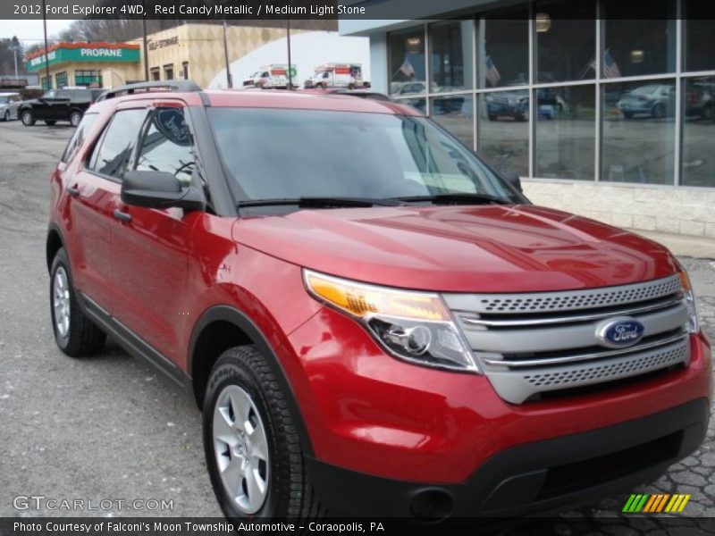 Red Candy Metallic / Medium Light Stone 2012 Ford Explorer 4WD