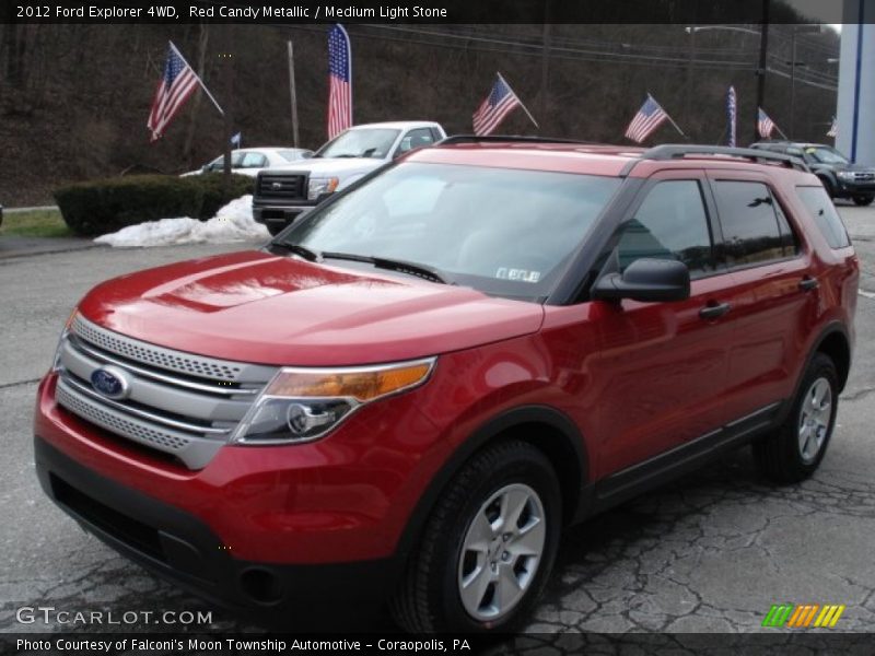 Red Candy Metallic / Medium Light Stone 2012 Ford Explorer 4WD