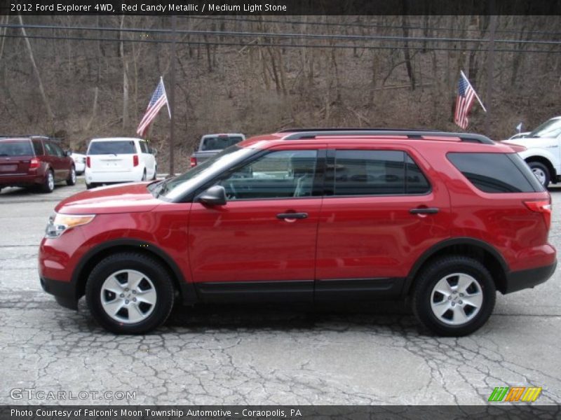 Red Candy Metallic / Medium Light Stone 2012 Ford Explorer 4WD