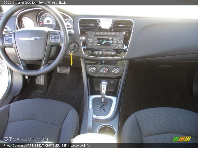Stone White / Black 2011 Chrysler 200 LX