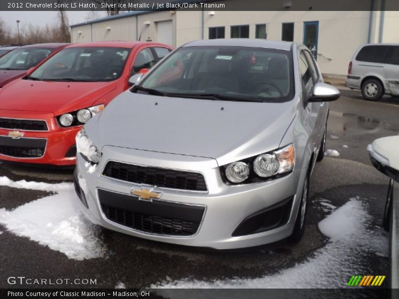 Silver Ice Metallic / Jet Black/Dark Titanium 2012 Chevrolet Sonic LS Hatch