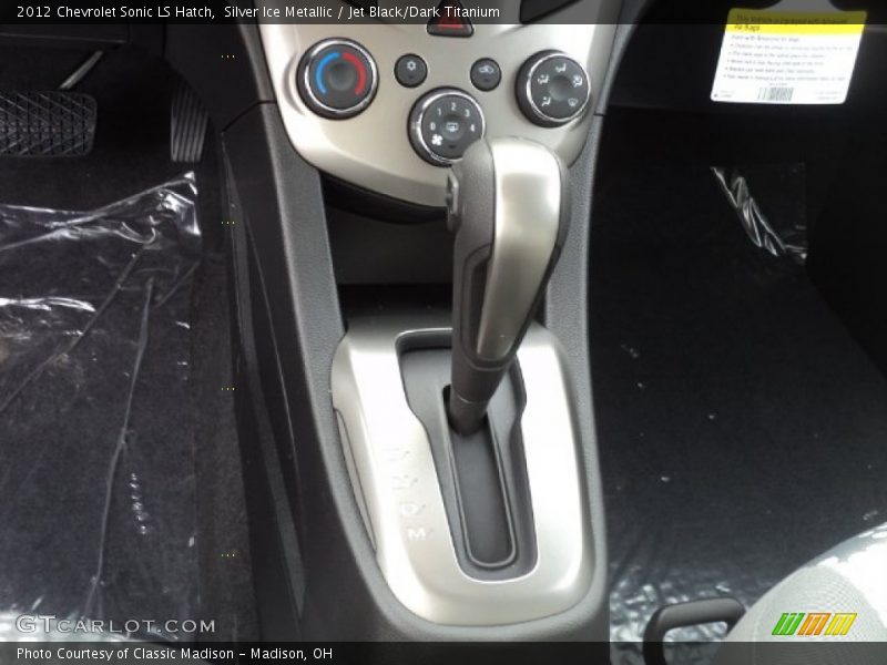 Silver Ice Metallic / Jet Black/Dark Titanium 2012 Chevrolet Sonic LS Hatch