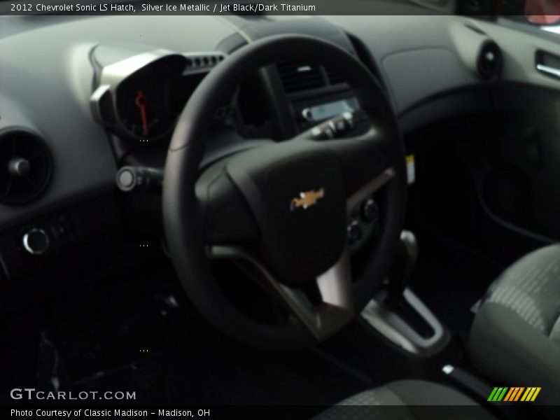 Silver Ice Metallic / Jet Black/Dark Titanium 2012 Chevrolet Sonic LS Hatch