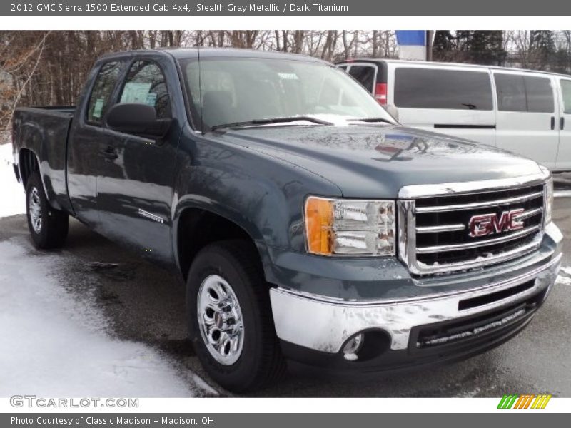 Stealth Gray Metallic / Dark Titanium 2012 GMC Sierra 1500 Extended Cab 4x4