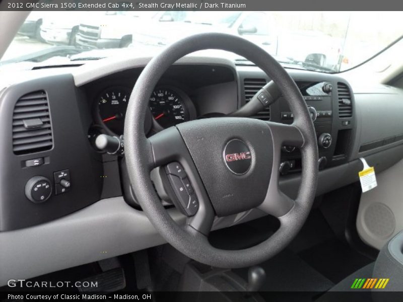 Stealth Gray Metallic / Dark Titanium 2012 GMC Sierra 1500 Extended Cab 4x4