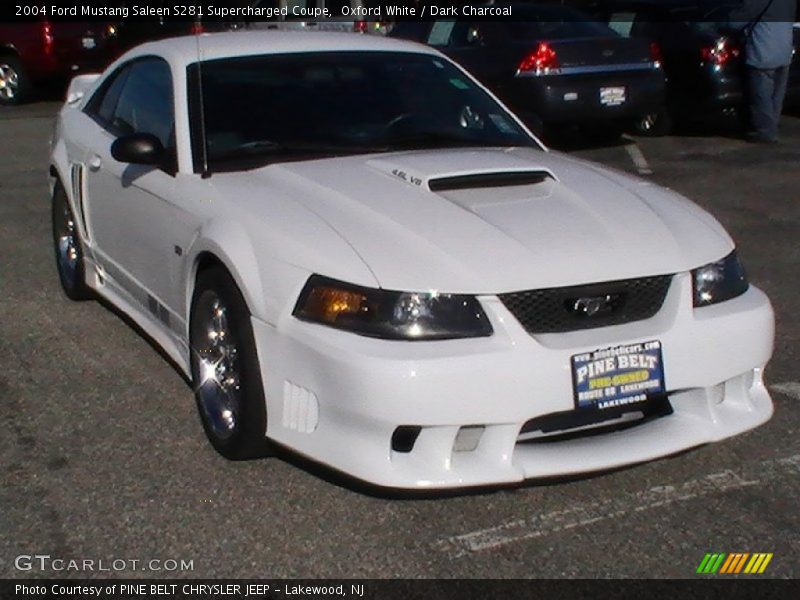 Oxford White / Dark Charcoal 2004 Ford Mustang Saleen S281 Supercharged Coupe