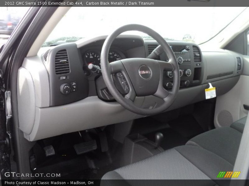 Carbon Black Metallic / Dark Titanium 2012 GMC Sierra 1500 Extended Cab 4x4