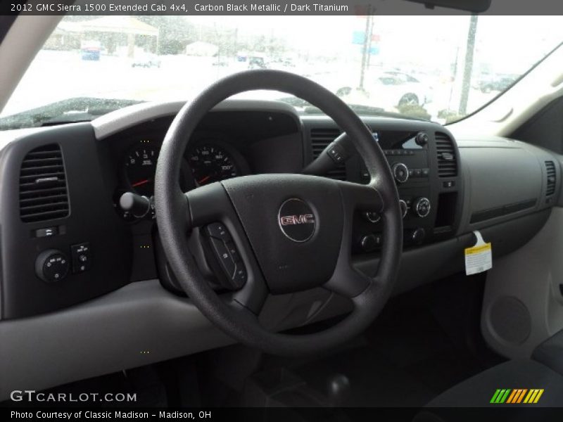 Carbon Black Metallic / Dark Titanium 2012 GMC Sierra 1500 Extended Cab 4x4