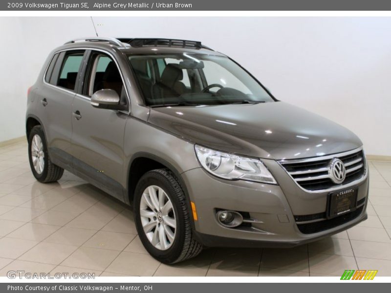 Alpine Grey Metallic / Urban Brown 2009 Volkswagen Tiguan SE