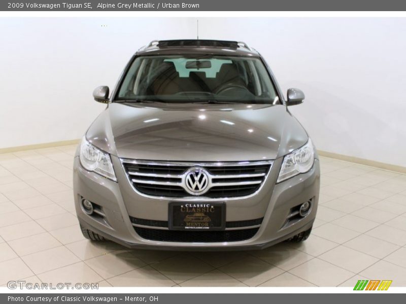Alpine Grey Metallic / Urban Brown 2009 Volkswagen Tiguan SE