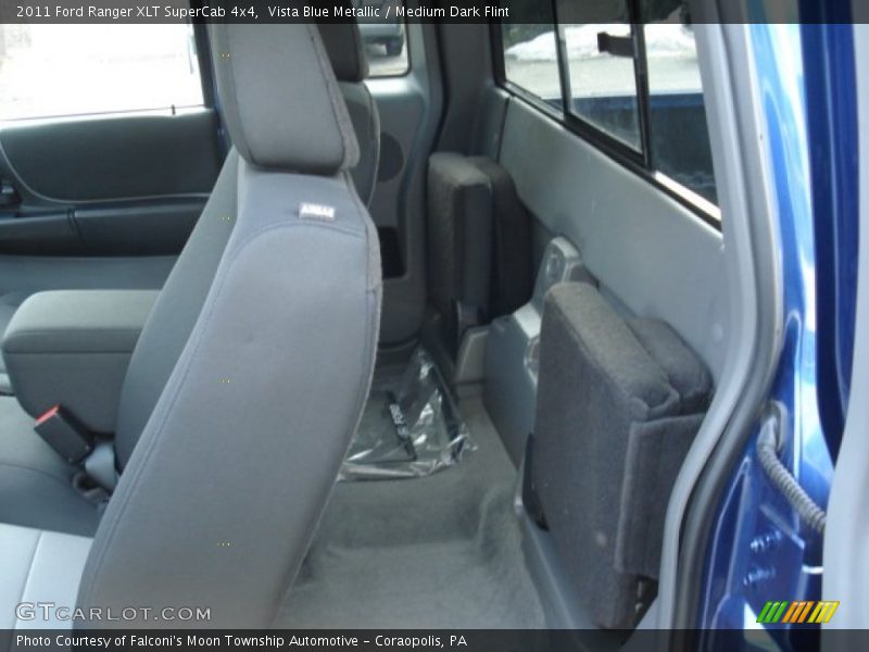 Vista Blue Metallic / Medium Dark Flint 2011 Ford Ranger XLT SuperCab 4x4