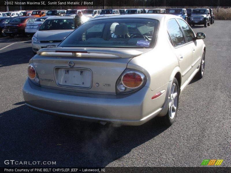 Sunlit Sand Metallic / Blond 2002 Nissan Maxima SE