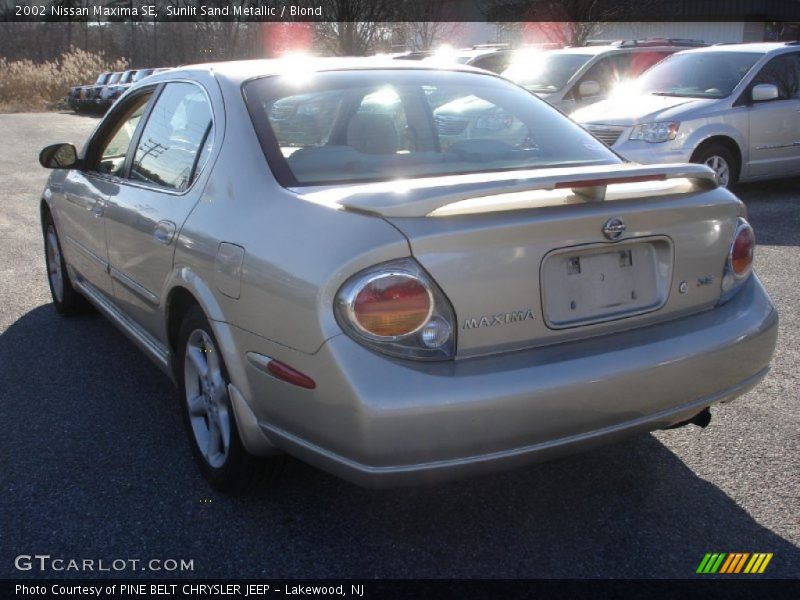 Sunlit Sand Metallic / Blond 2002 Nissan Maxima SE