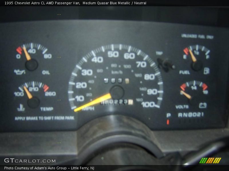Medium Quasar Blue Metallic / Neutral 1995 Chevrolet Astro CL AWD Passenger Van