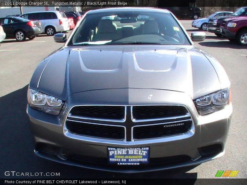 Tungsten Metallic / Black/Light Frost Beige 2011 Dodge Charger SE