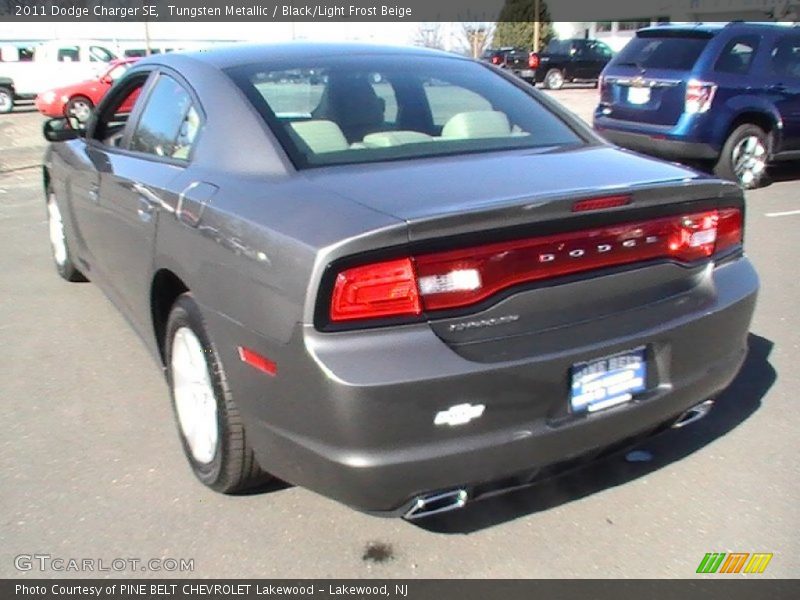 Tungsten Metallic / Black/Light Frost Beige 2011 Dodge Charger SE