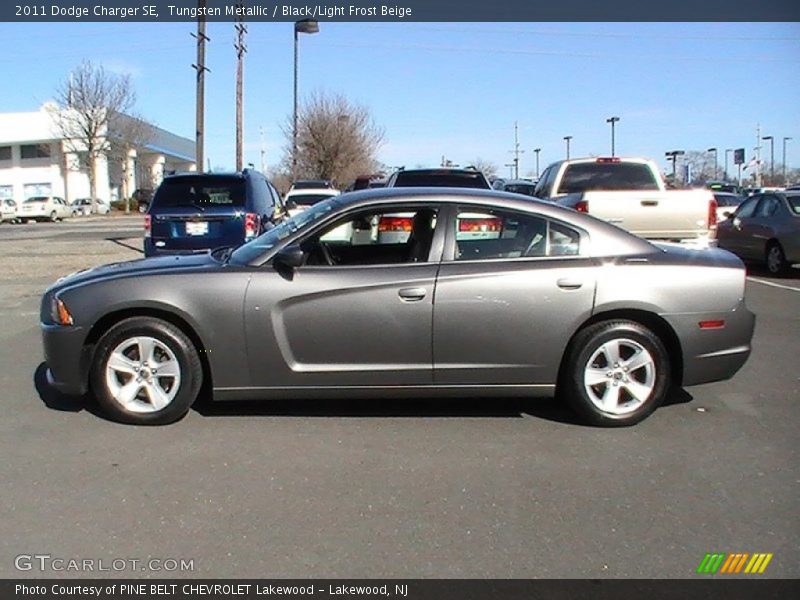 Tungsten Metallic / Black/Light Frost Beige 2011 Dodge Charger SE