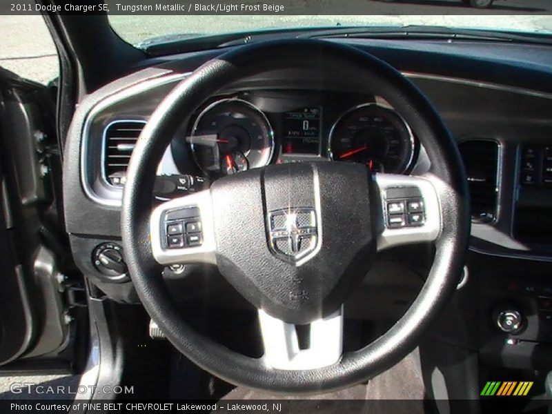 Tungsten Metallic / Black/Light Frost Beige 2011 Dodge Charger SE