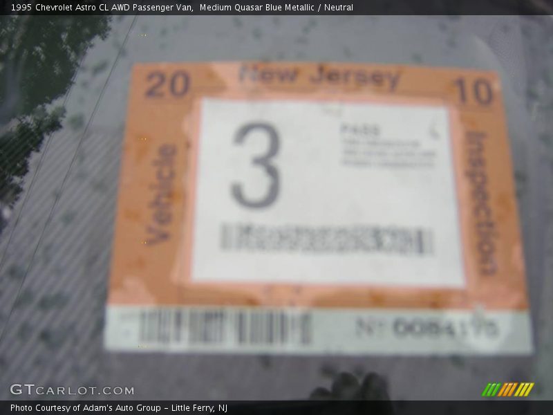 Medium Quasar Blue Metallic / Neutral 1995 Chevrolet Astro CL AWD Passenger Van