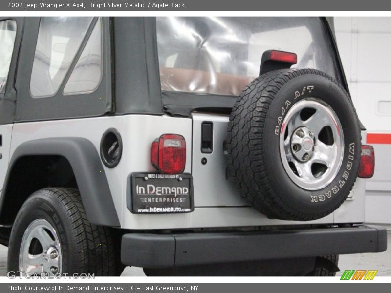 Bright Silver Metallic / Agate Black 2002 Jeep Wrangler X 4x4