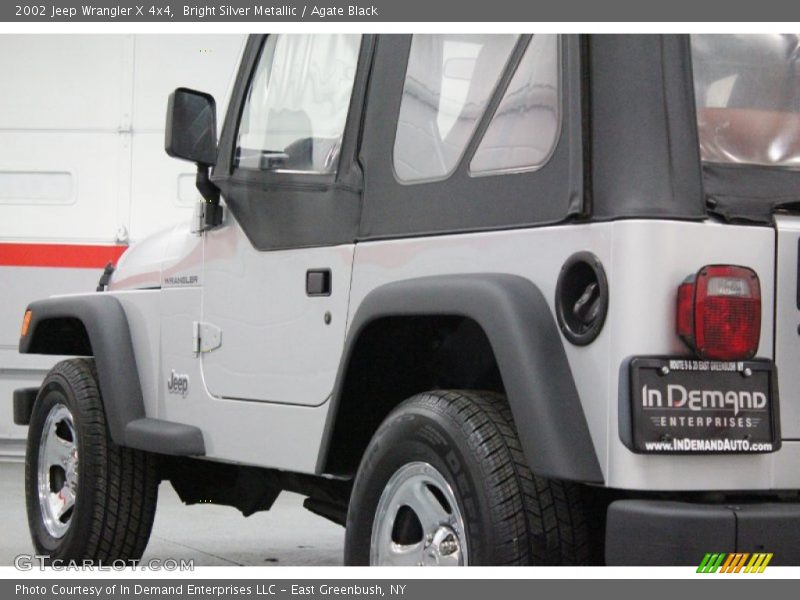 Bright Silver Metallic / Agate Black 2002 Jeep Wrangler X 4x4
