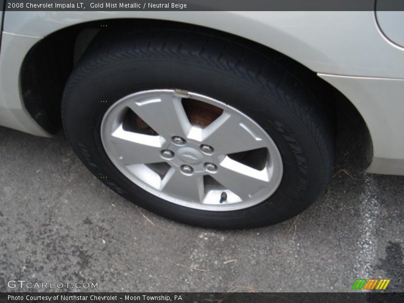 Gold Mist Metallic / Neutral Beige 2008 Chevrolet Impala LT