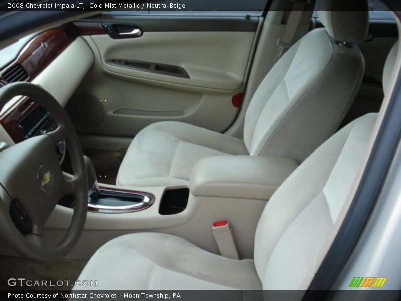 Gold Mist Metallic / Neutral Beige 2008 Chevrolet Impala LT