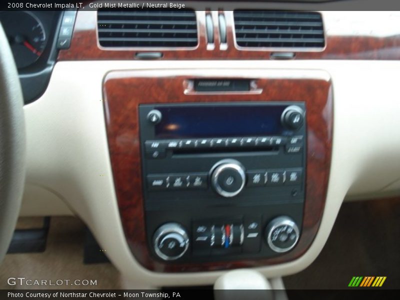 Gold Mist Metallic / Neutral Beige 2008 Chevrolet Impala LT