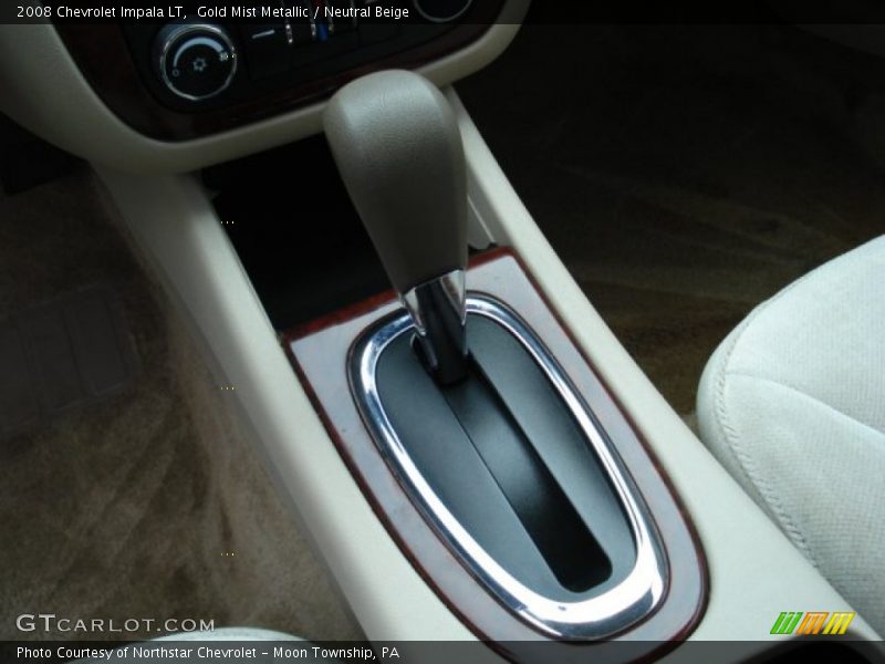 Gold Mist Metallic / Neutral Beige 2008 Chevrolet Impala LT