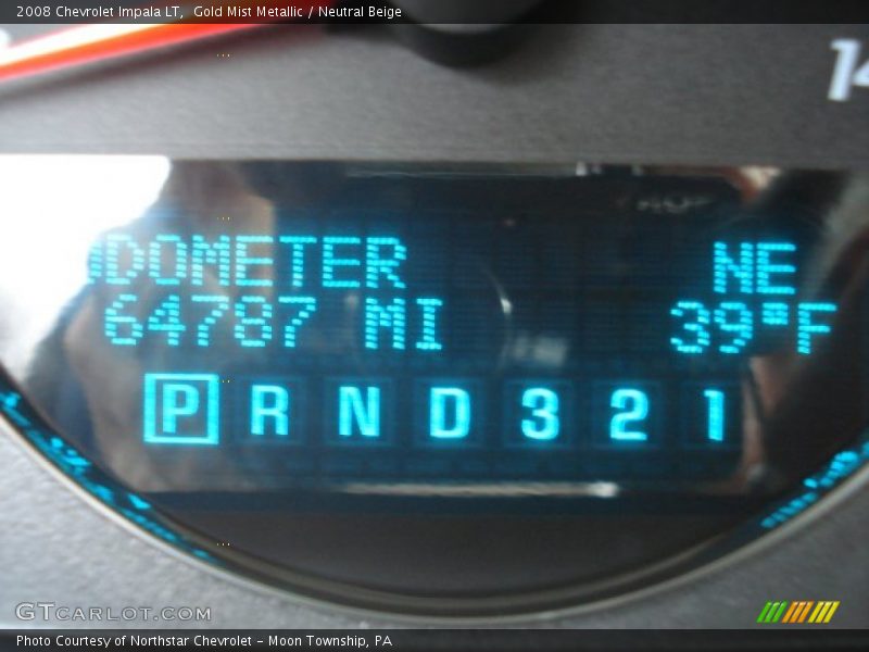Gold Mist Metallic / Neutral Beige 2008 Chevrolet Impala LT
