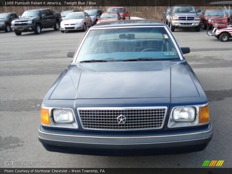 Twilight Blue / Blue 1988 Plymouth Reliant K America