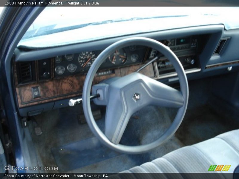 Twilight Blue / Blue 1988 Plymouth Reliant K America