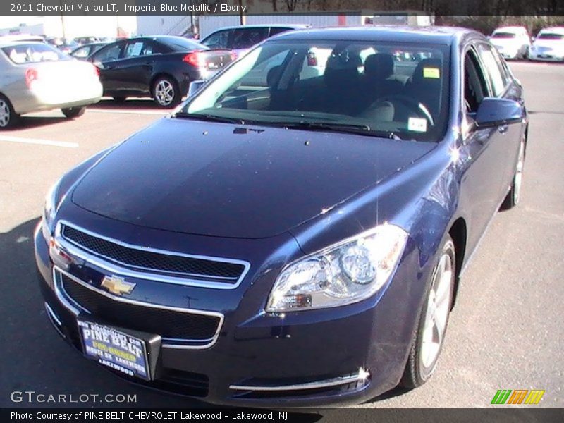 Imperial Blue Metallic / Ebony 2011 Chevrolet Malibu LT