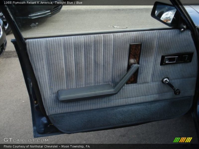 Twilight Blue / Blue 1988 Plymouth Reliant K America