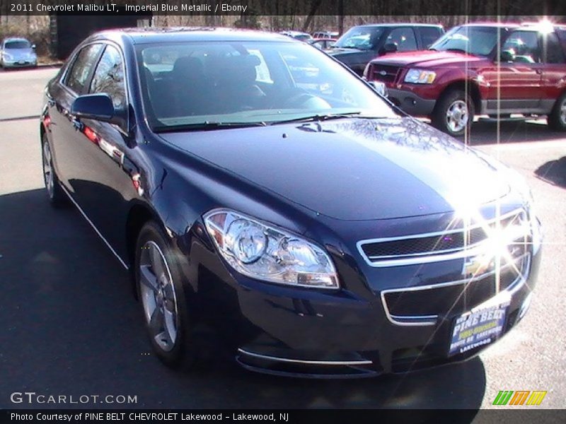 Imperial Blue Metallic / Ebony 2011 Chevrolet Malibu LT