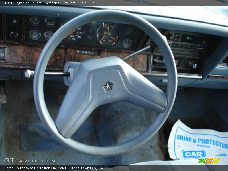 Twilight Blue / Blue 1988 Plymouth Reliant K America