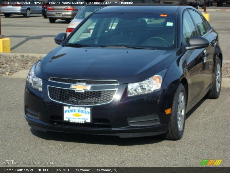 Black Granite Metallic / Jet Black/Medium Titanium 2012 Chevrolet Cruze LS