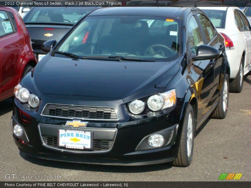 Black / Jet Black/Dark Titanium 2012 Chevrolet Sonic LT Sedan