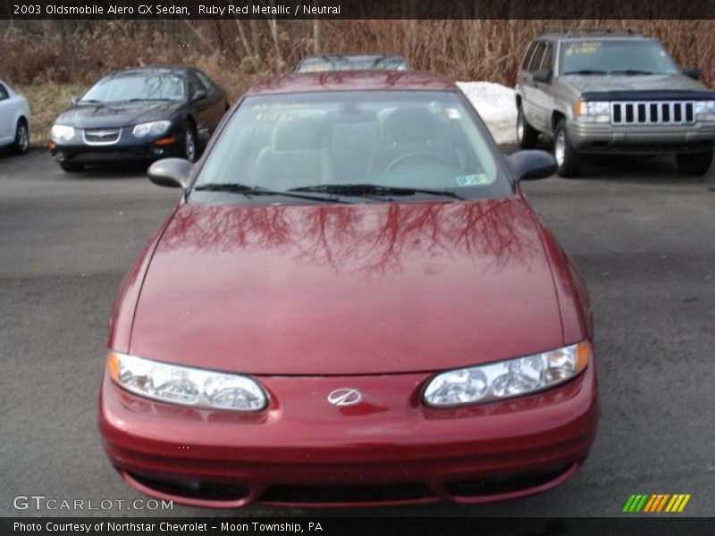 Ruby Red Metallic / Neutral 2003 Oldsmobile Alero GX Sedan