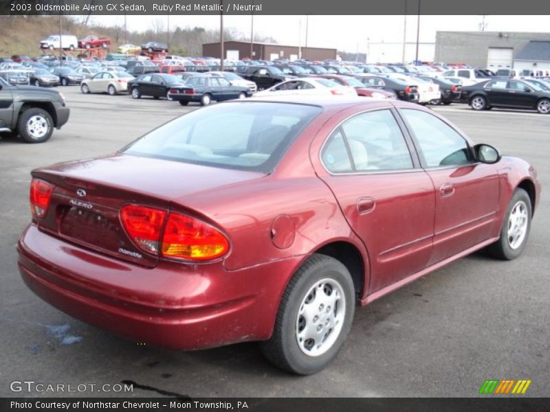 Ruby Red Metallic / Neutral 2003 Oldsmobile Alero GX Sedan