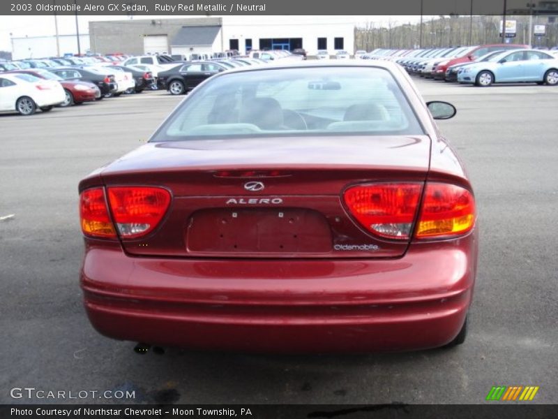 Ruby Red Metallic / Neutral 2003 Oldsmobile Alero GX Sedan
